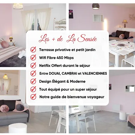 Grand Studio La Sensee - Parking Prive, Terrasse, Netflix, Au Calme Hem-Lenglet